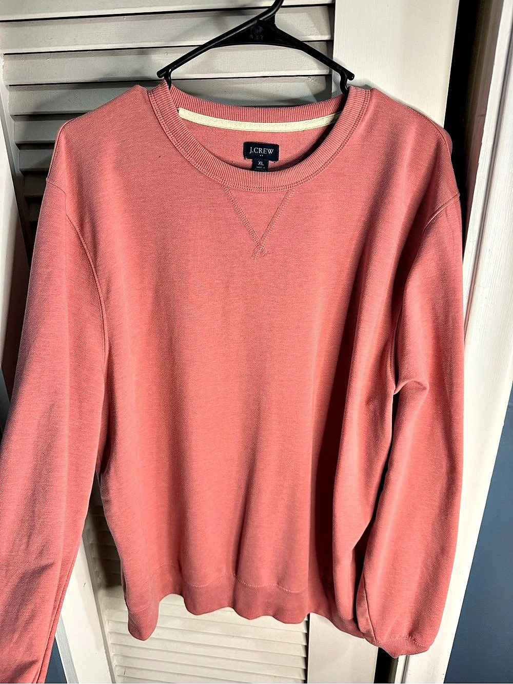 J.Crew Vintage Fleece Crewneck Sweatshirt Pink XL